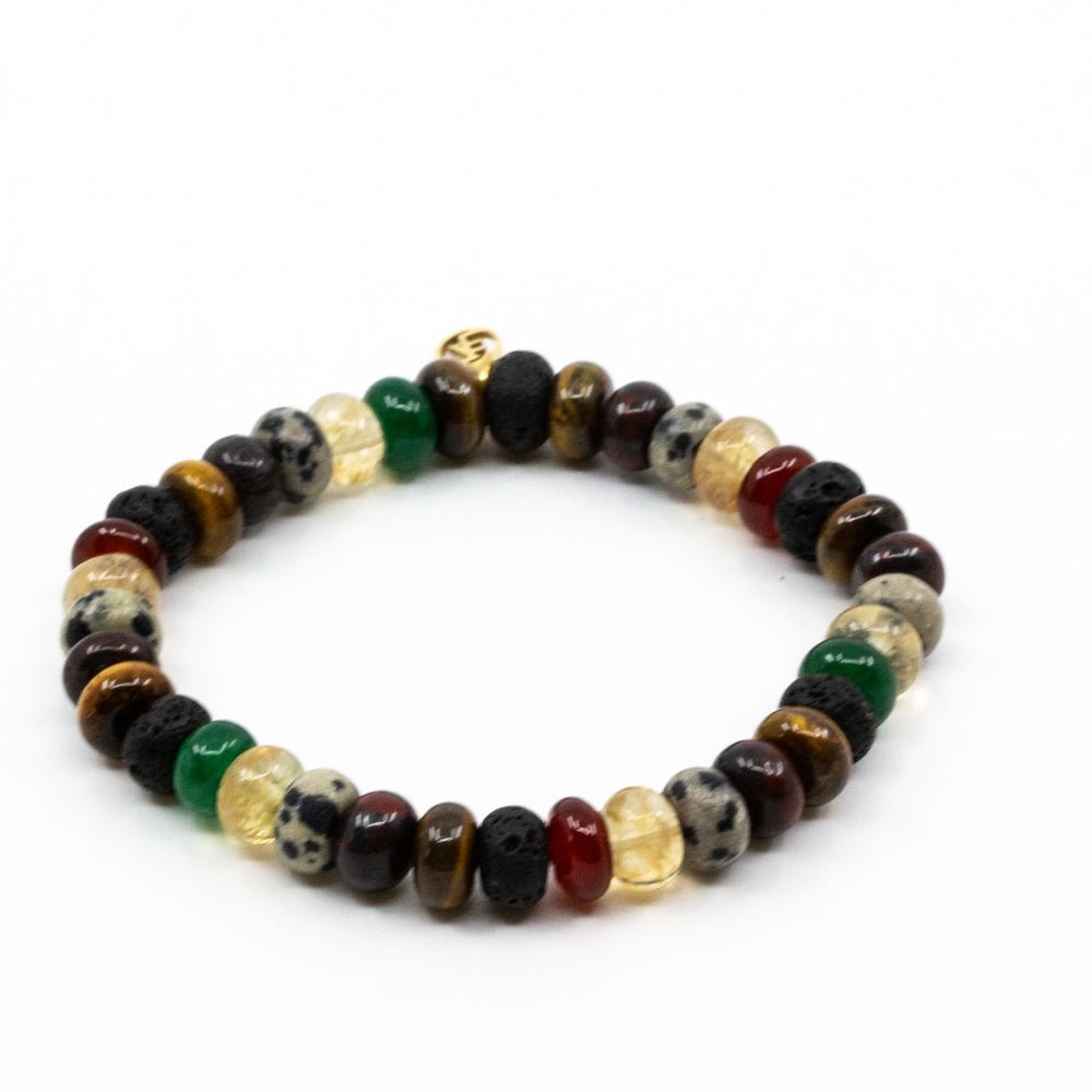 7EAST Armband med grova ädelstenar Multi