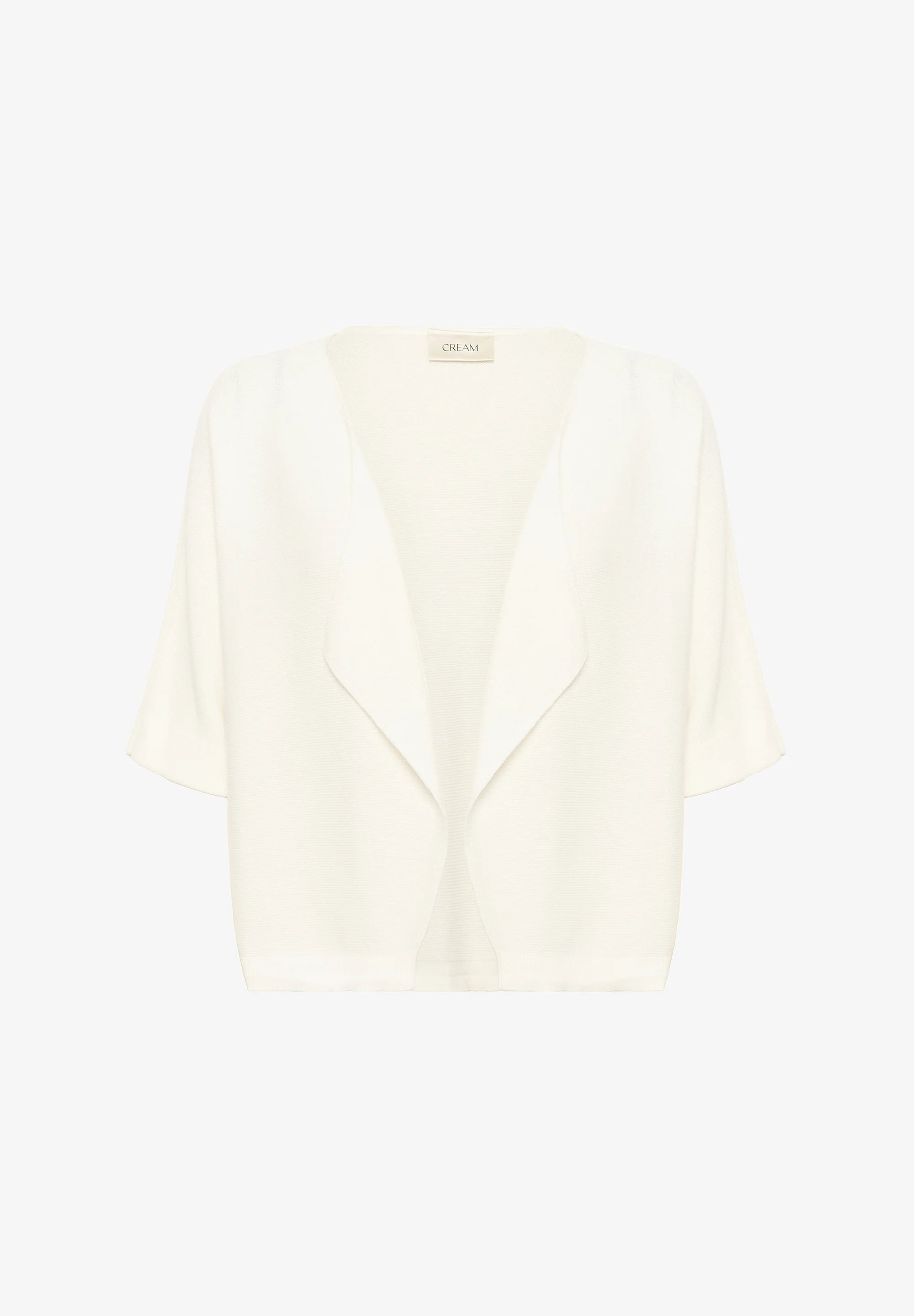 Cream Stickad Bolero CRSillar Vit