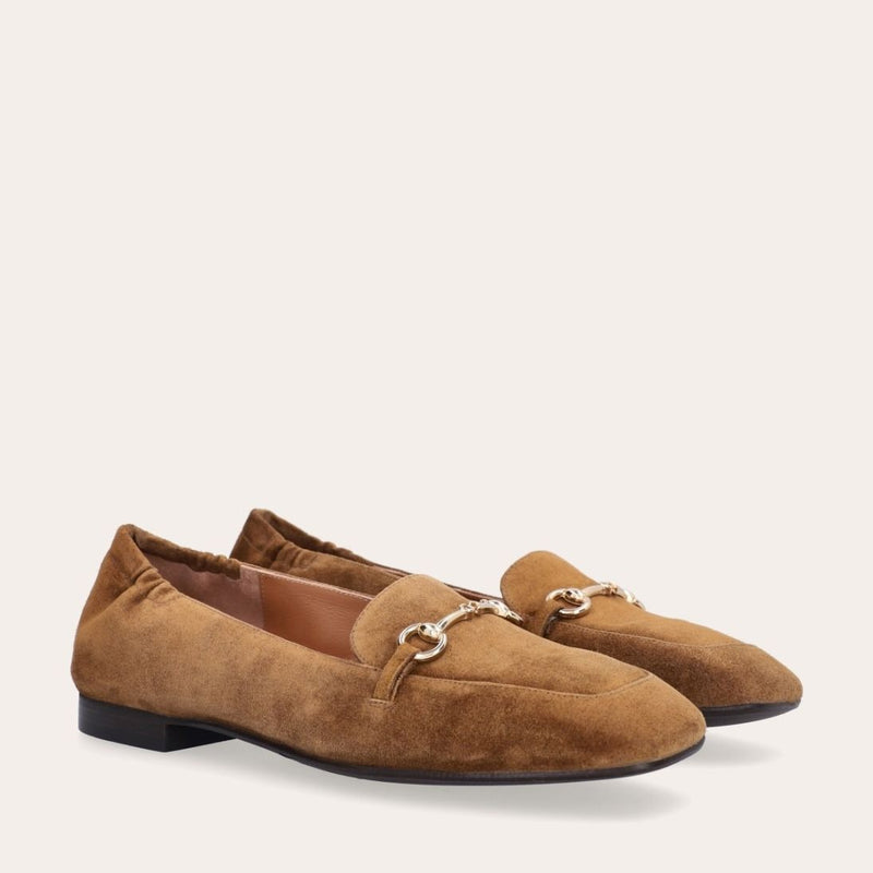 Billi Bi Loafers i Brun Mocka