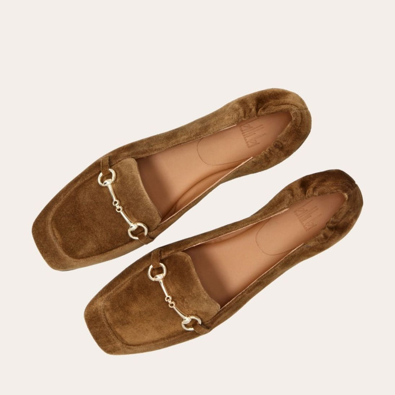 Billi Bi Loafers i Brun Mocka