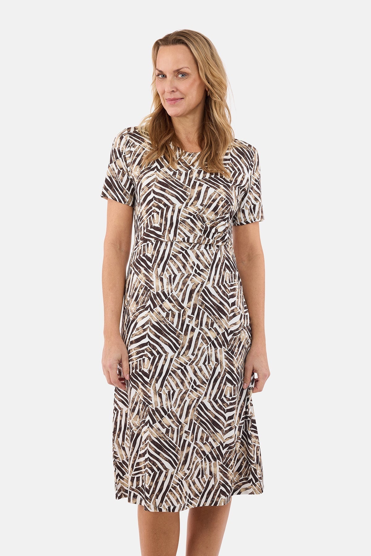 Brandtex Jerseyklänning Coffee Bean