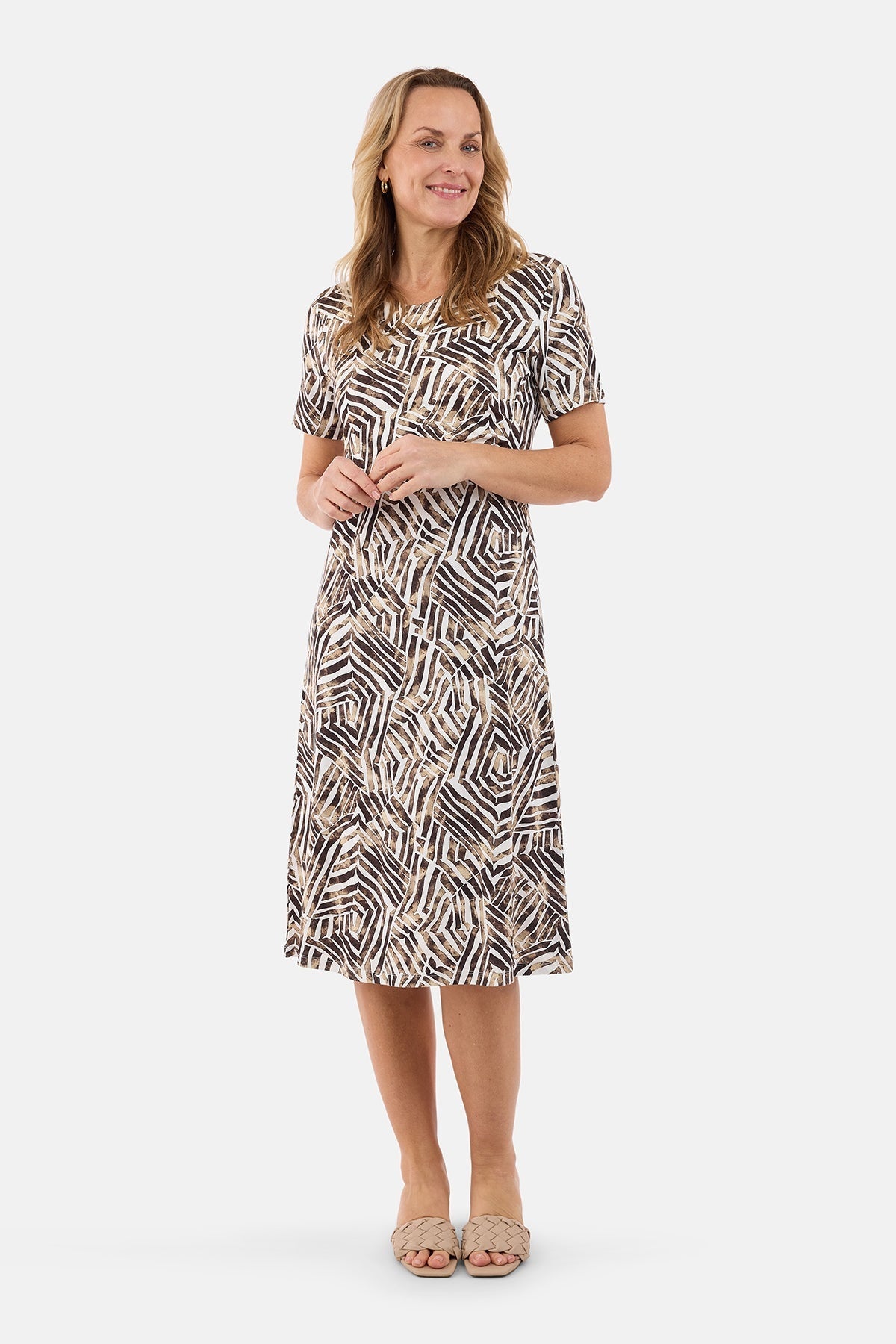 Brandtex Jerseyklänning Coffee Bean