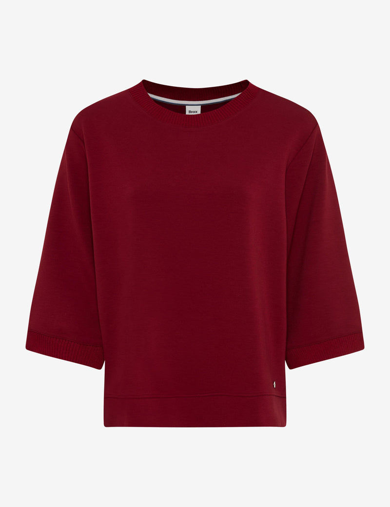 Brax BERTA M 3/4-Ärmad Sweatshirt Vinröd