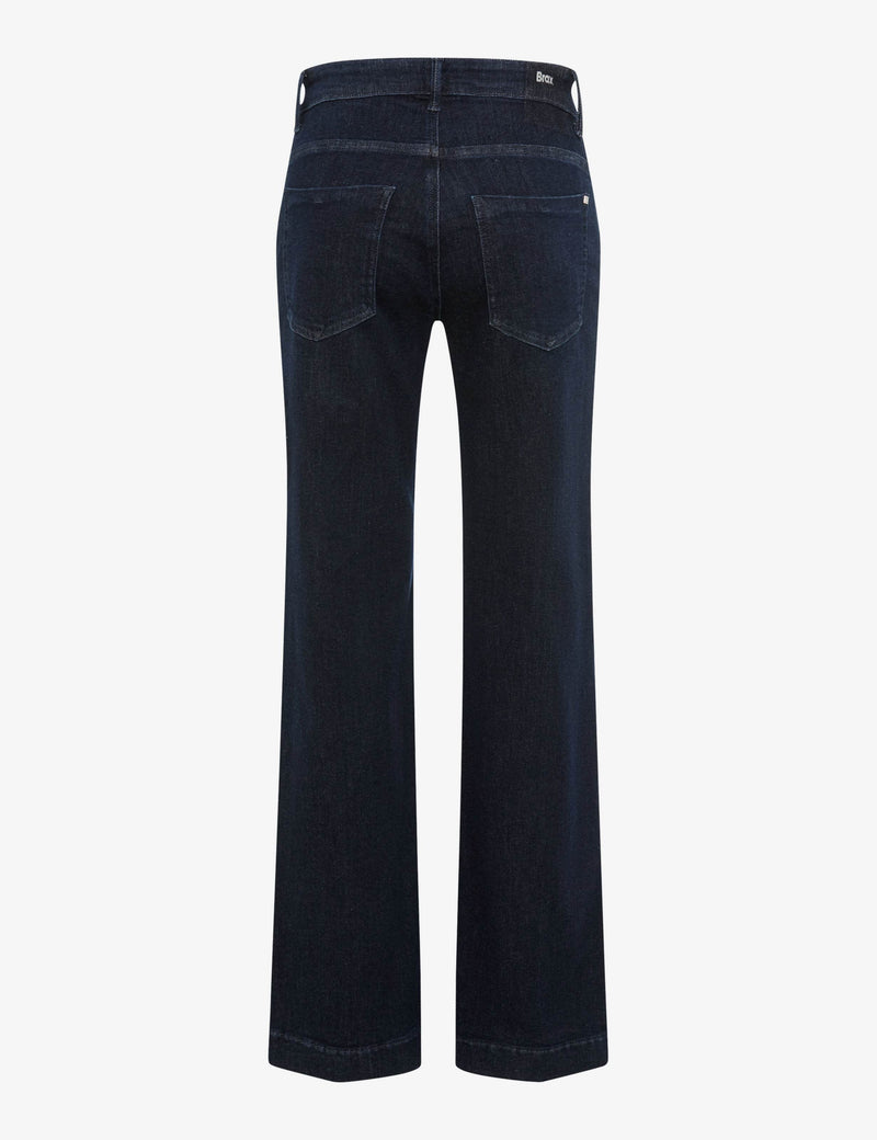 Brax MAINE Magic Denim Wide Leg Normal Jeans Mörkblå