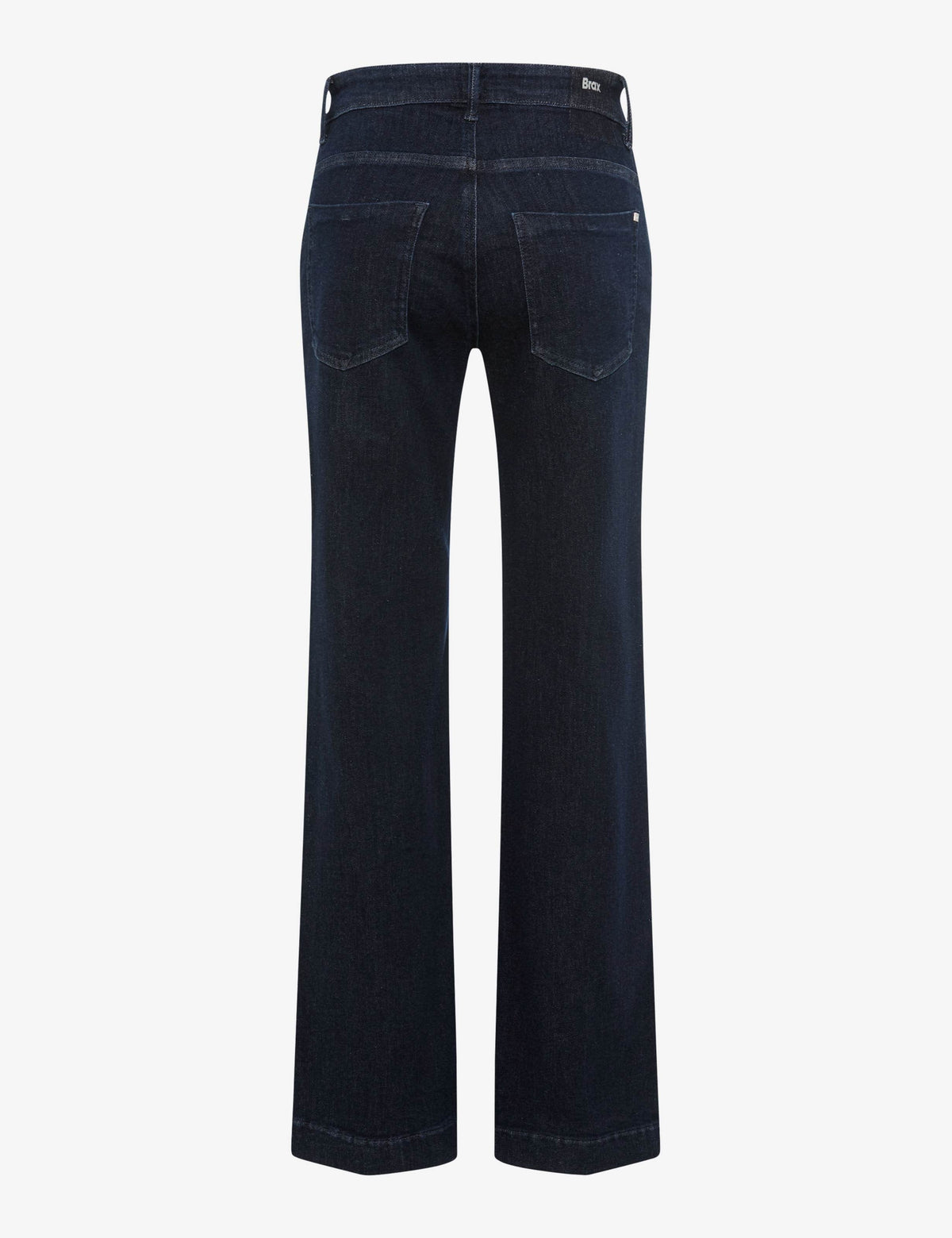 Brax MAINE Magic Denim Wide Leg Kort Jeans Mörkblå