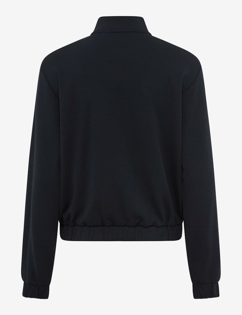 Brax Stickad Jacka Becky med Ståkrage Marinblå