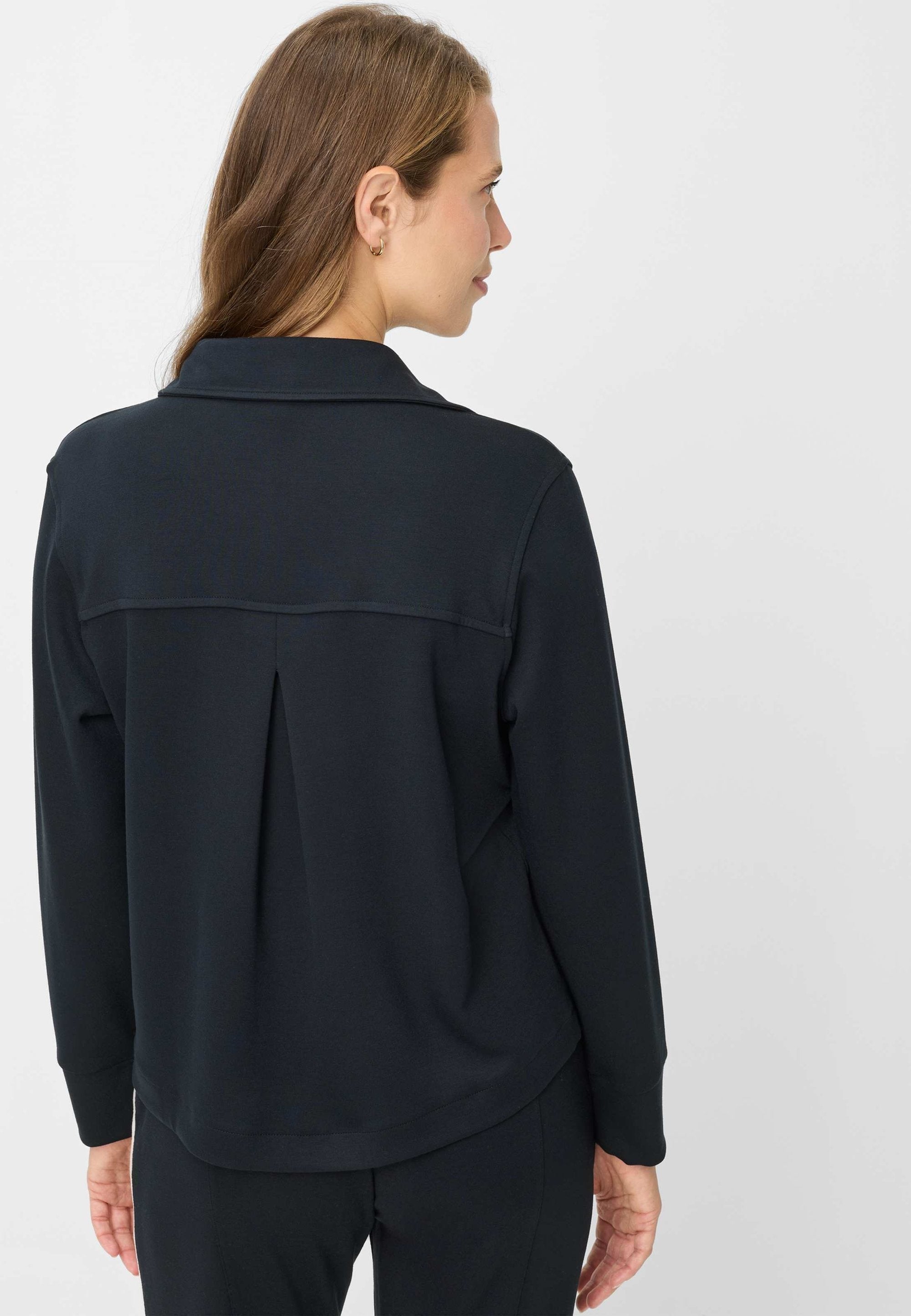 Brax Stickad Jacka Bette Marinblå