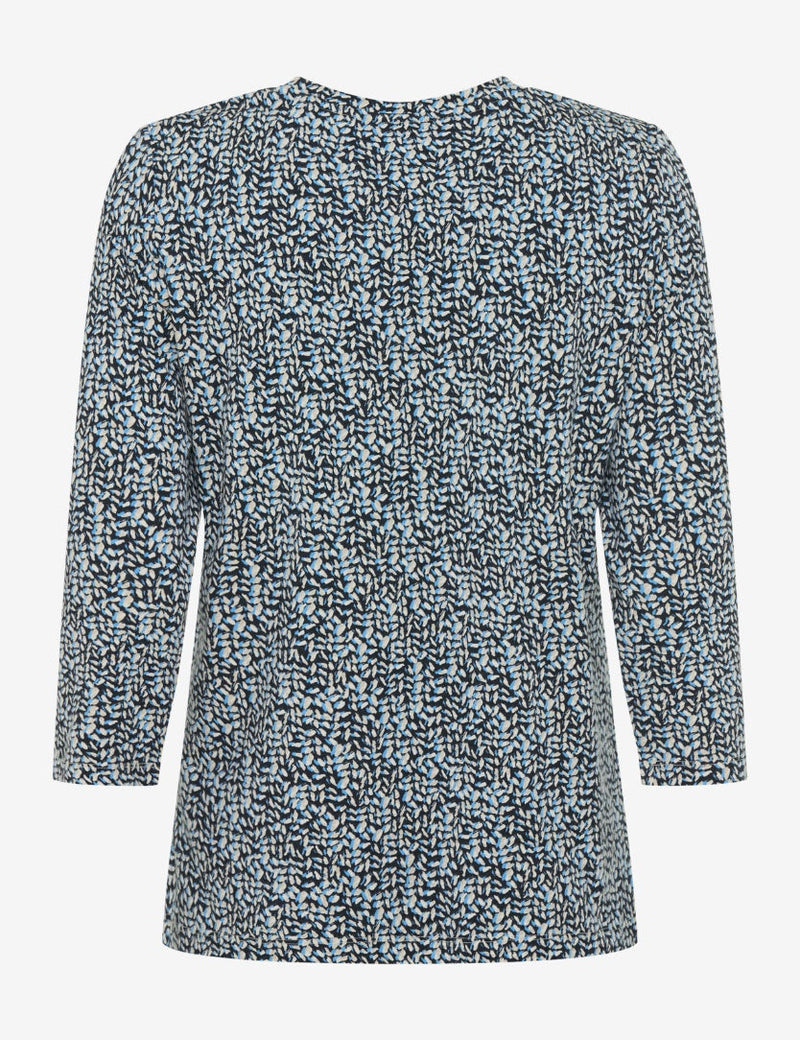 Brax Style Carina M Mönstrad T-shirt med 3/4-ärm Blå