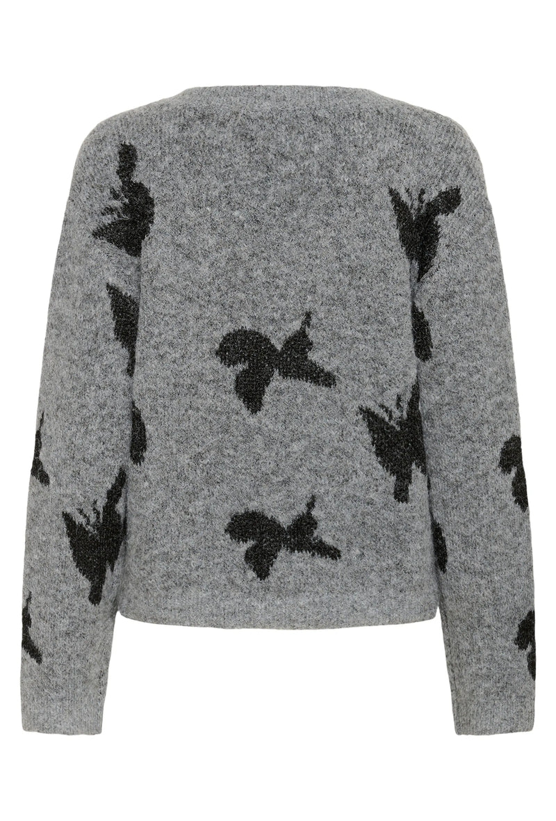 CULTURE Tröjan Freya V-ringning Grå