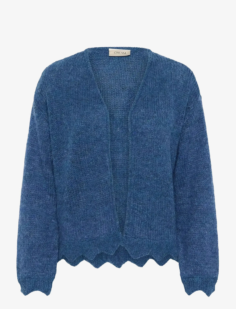Cream Niso Stickad kofta Blå