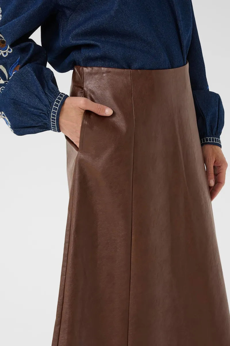 Cream Paloma Casual Kjol Brun