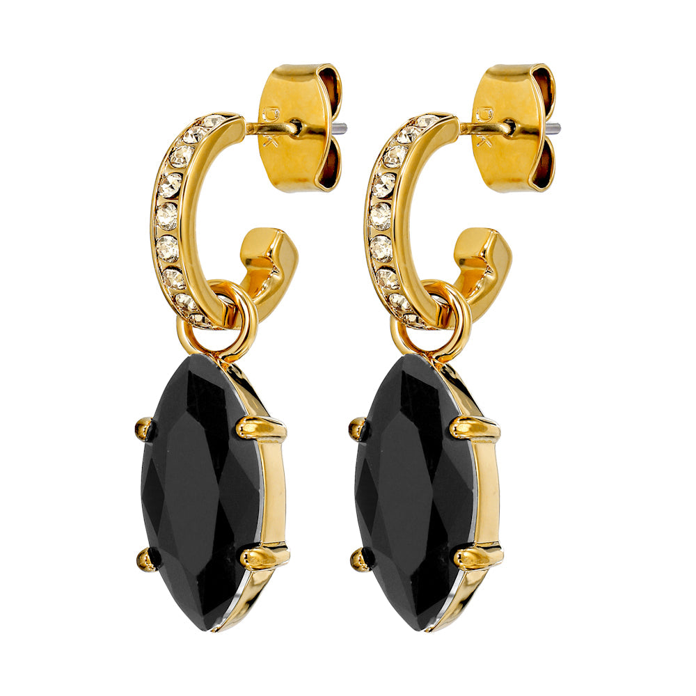 DYRBERG/KERN Örhängen Junipe SG Black / golden