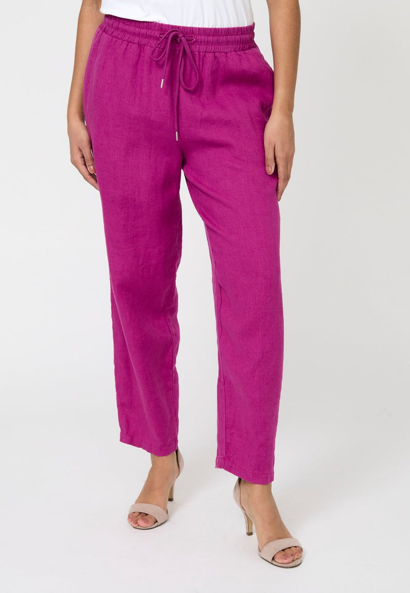 Elton Linnebyxor Balloon Effect Fuchsia