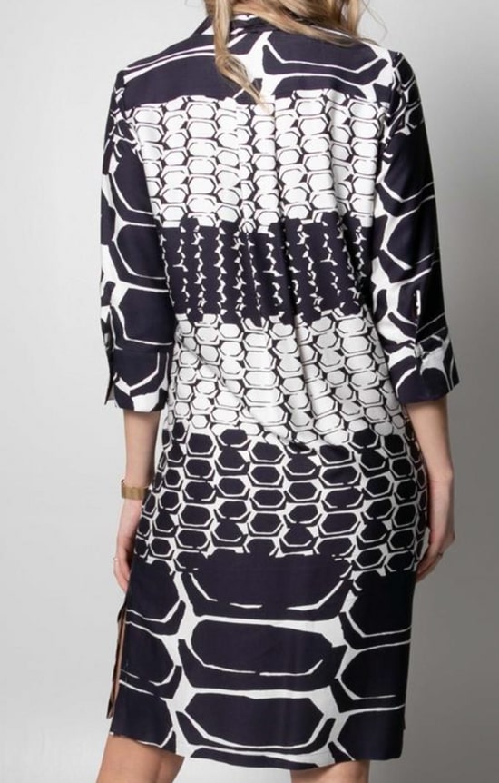 Erfo Mönstrad Klänning