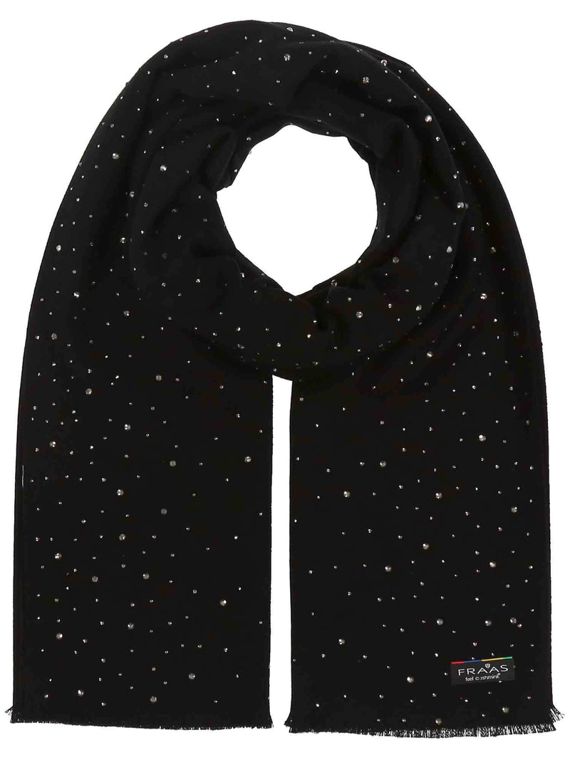 FRAAS Elegant Cashmink-halsduk med Strass Svart