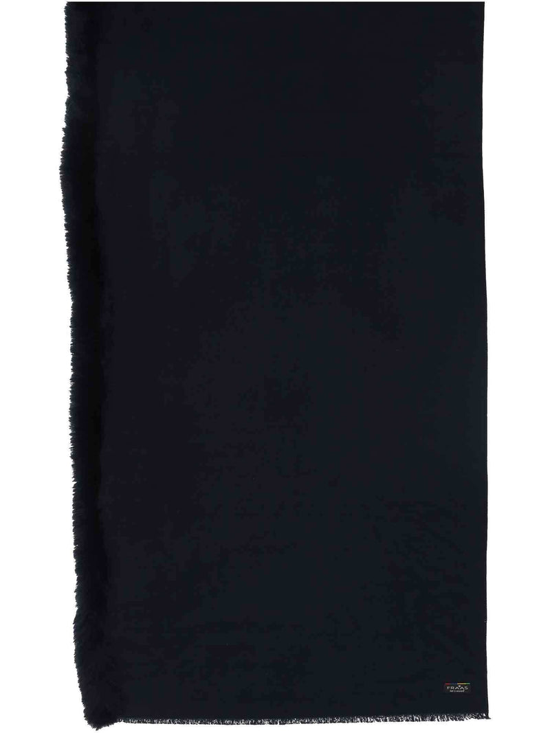 FRAAS Enfärgad Poncho med Kant i Fuskpäls Midnight