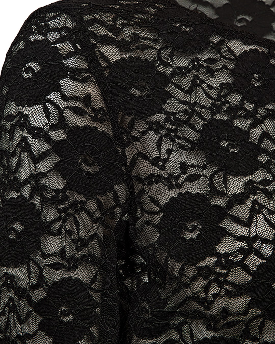 FreeQuent Spetsblus Lennon med Långa Ärmar Svart