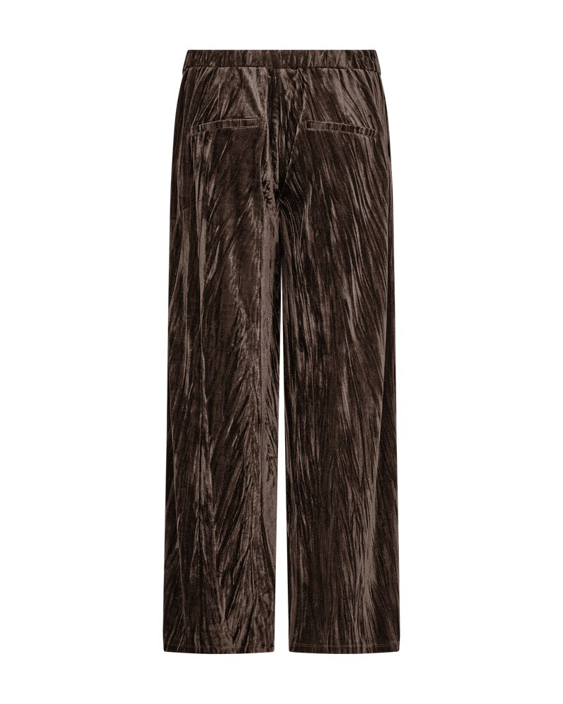 Frequent Sammetsbyxor med Struktur FQCandy Brun