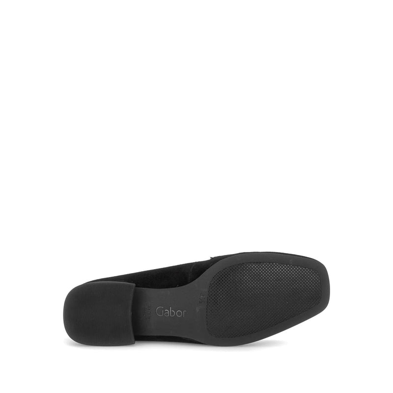 Gabor Mocka Loafers med Diamante Spänne Svart