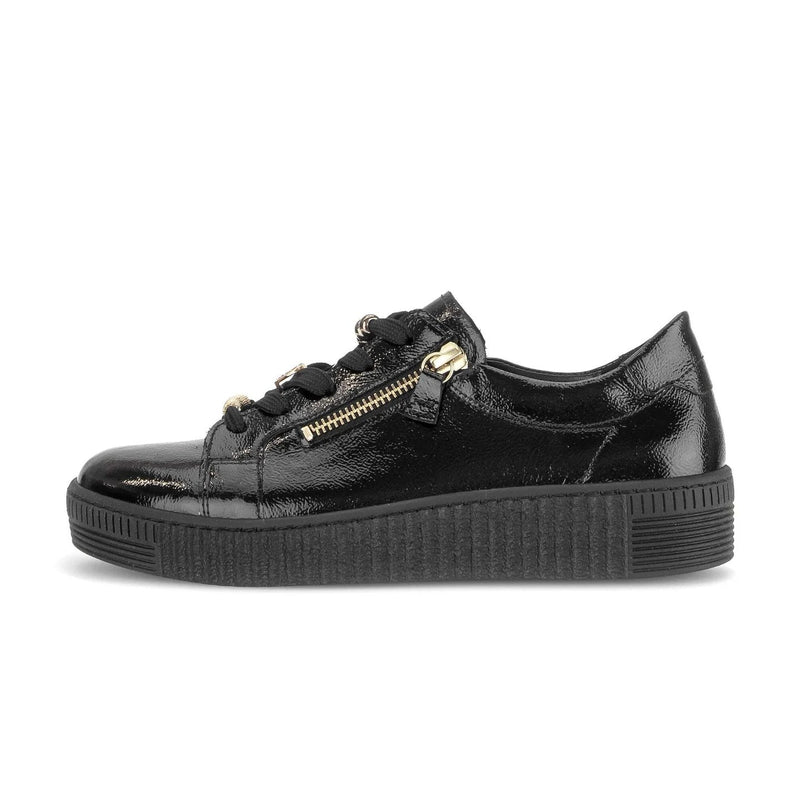Gabor Sneaker Low Lackläder Svart
