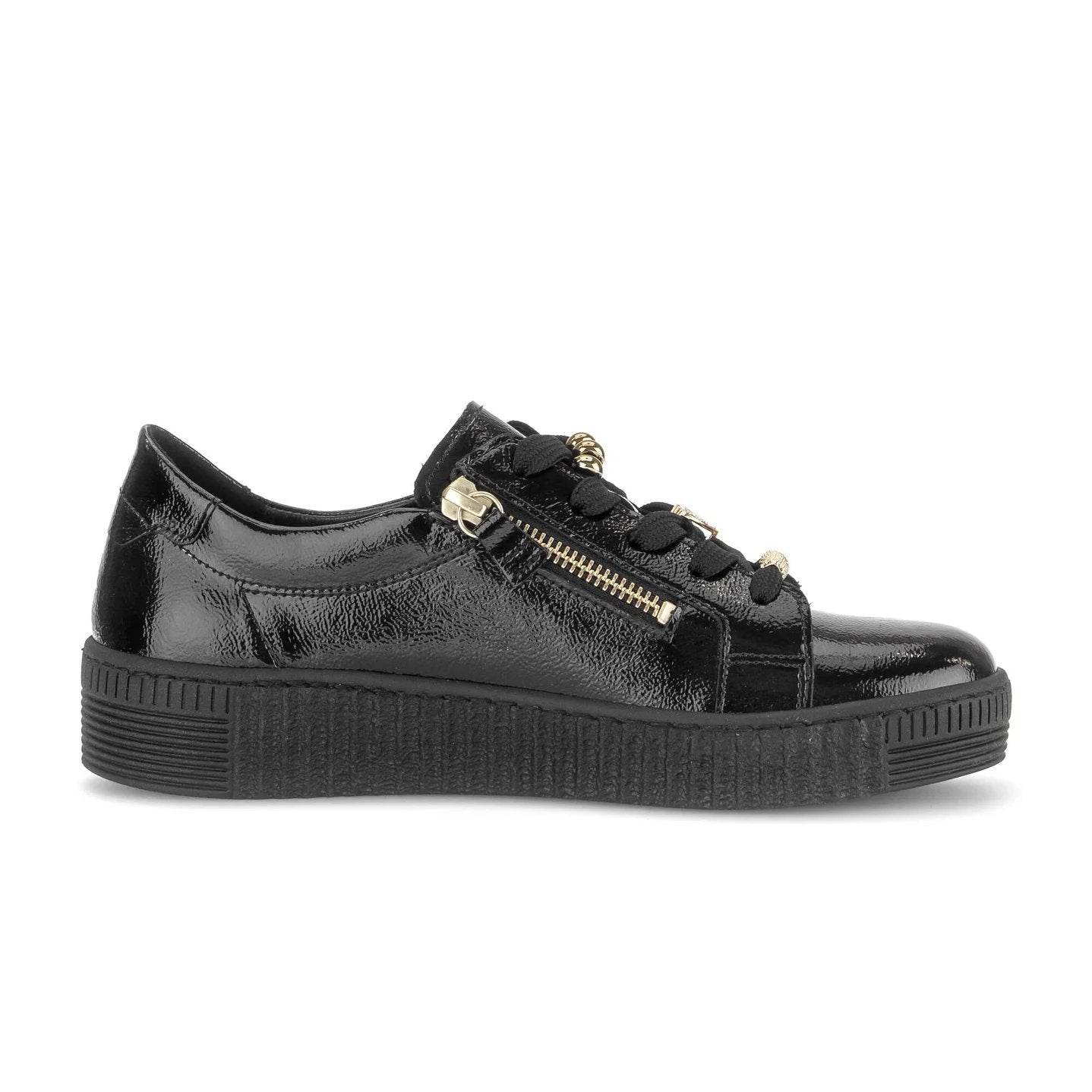 Gabor Sneaker Low Lackläder Svart