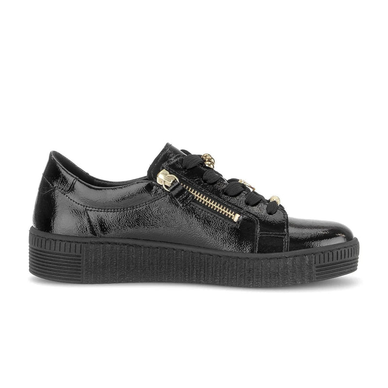 Gabor Sneaker Low Lackläder Svart