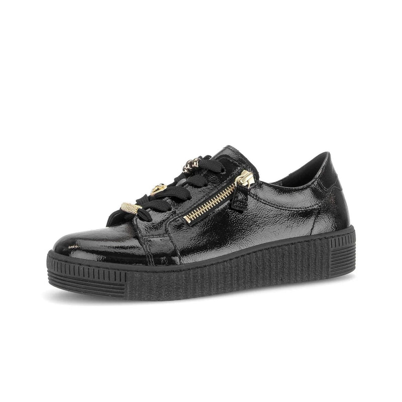 Gabor Sneaker Low Lackläder Svart