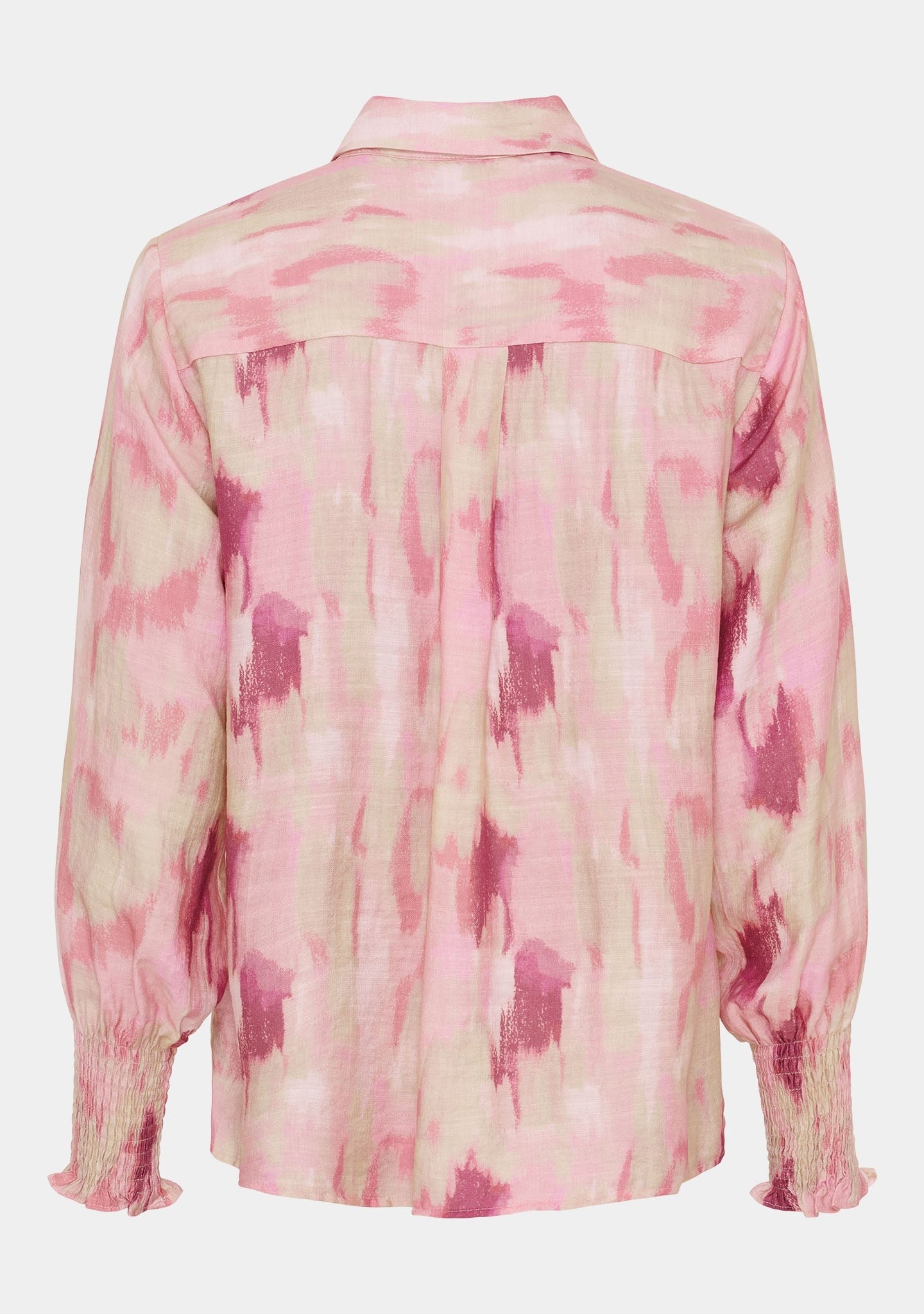 I SAY Ane Skjorta med Smockdetaljer Rose Dream
