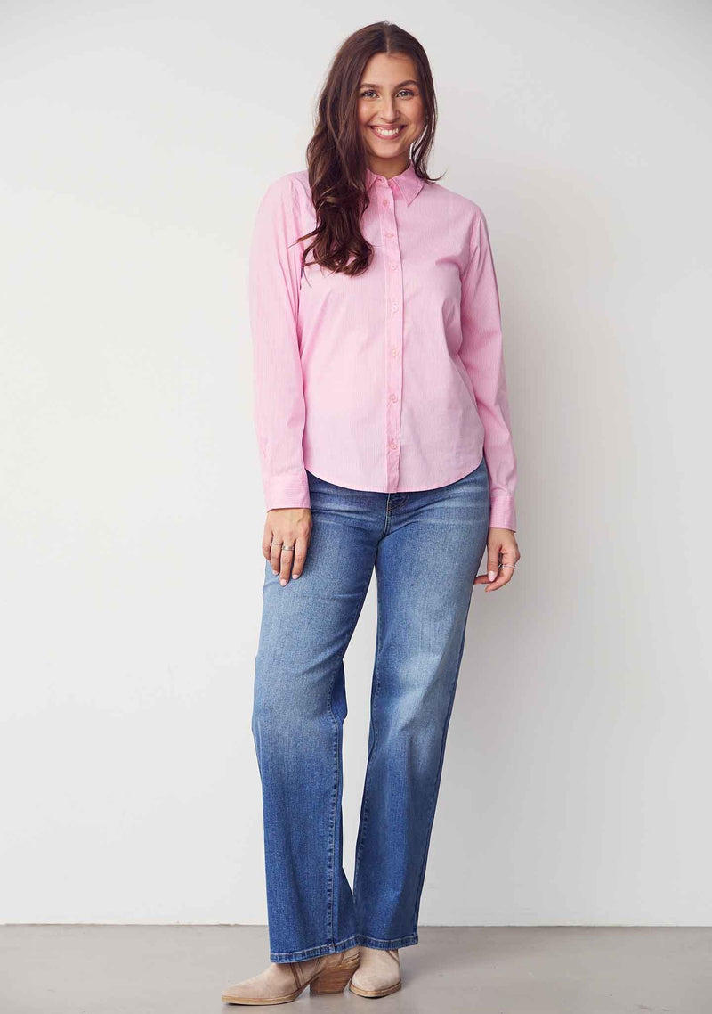 I SAY Bologna Klassiska jeans med Raka Ben Mid Denim