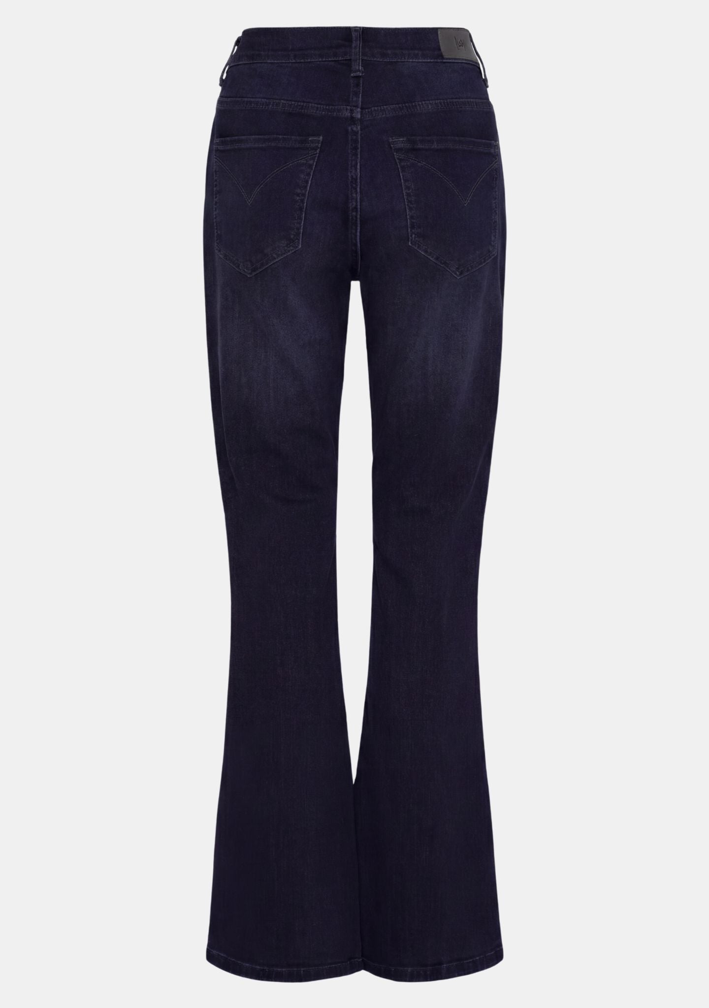 I SAY Carpi Flare Jeans med Normal Midja Mörkblå