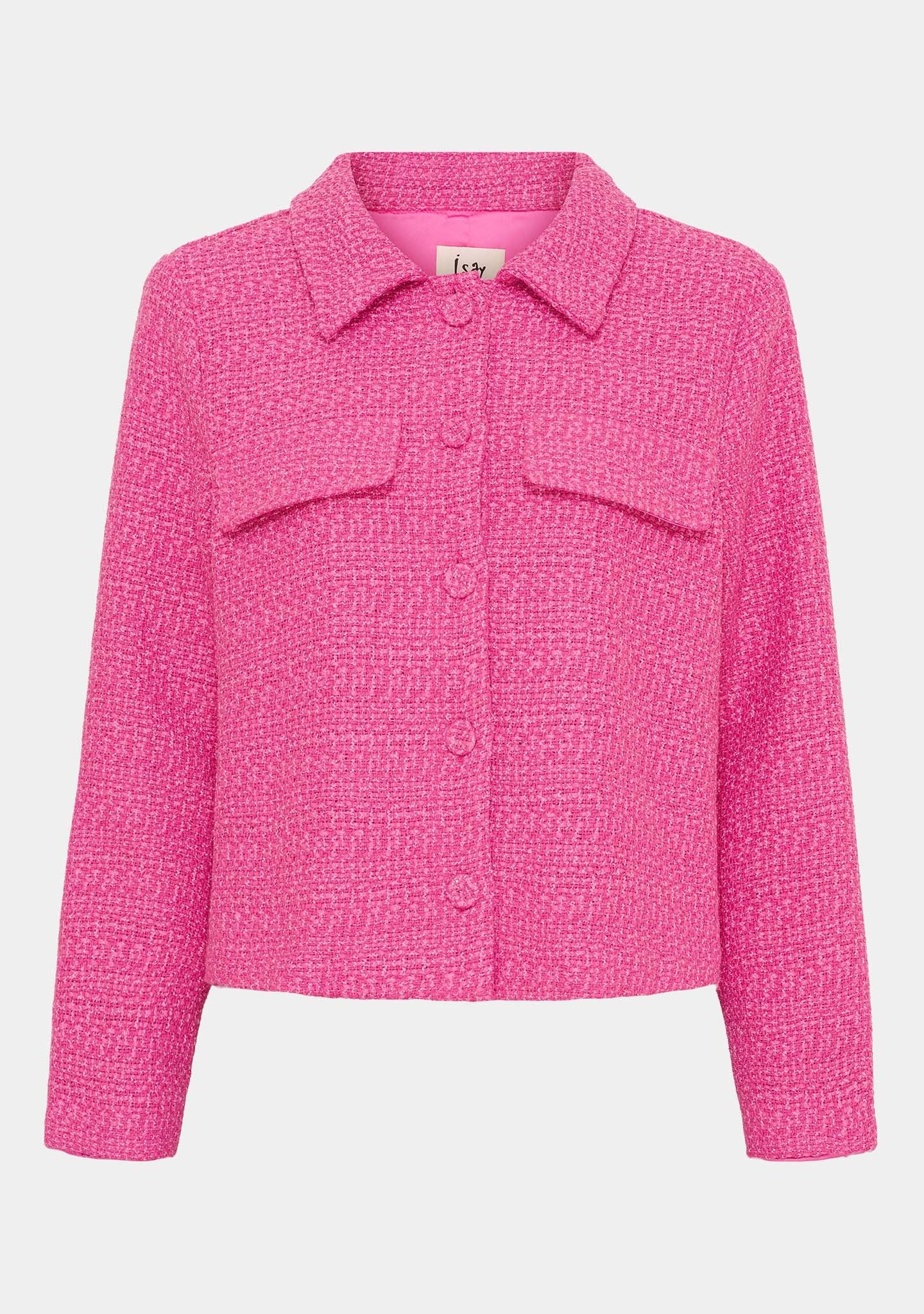 I SAY Chia Blazer i bouclétextur Pink Melange