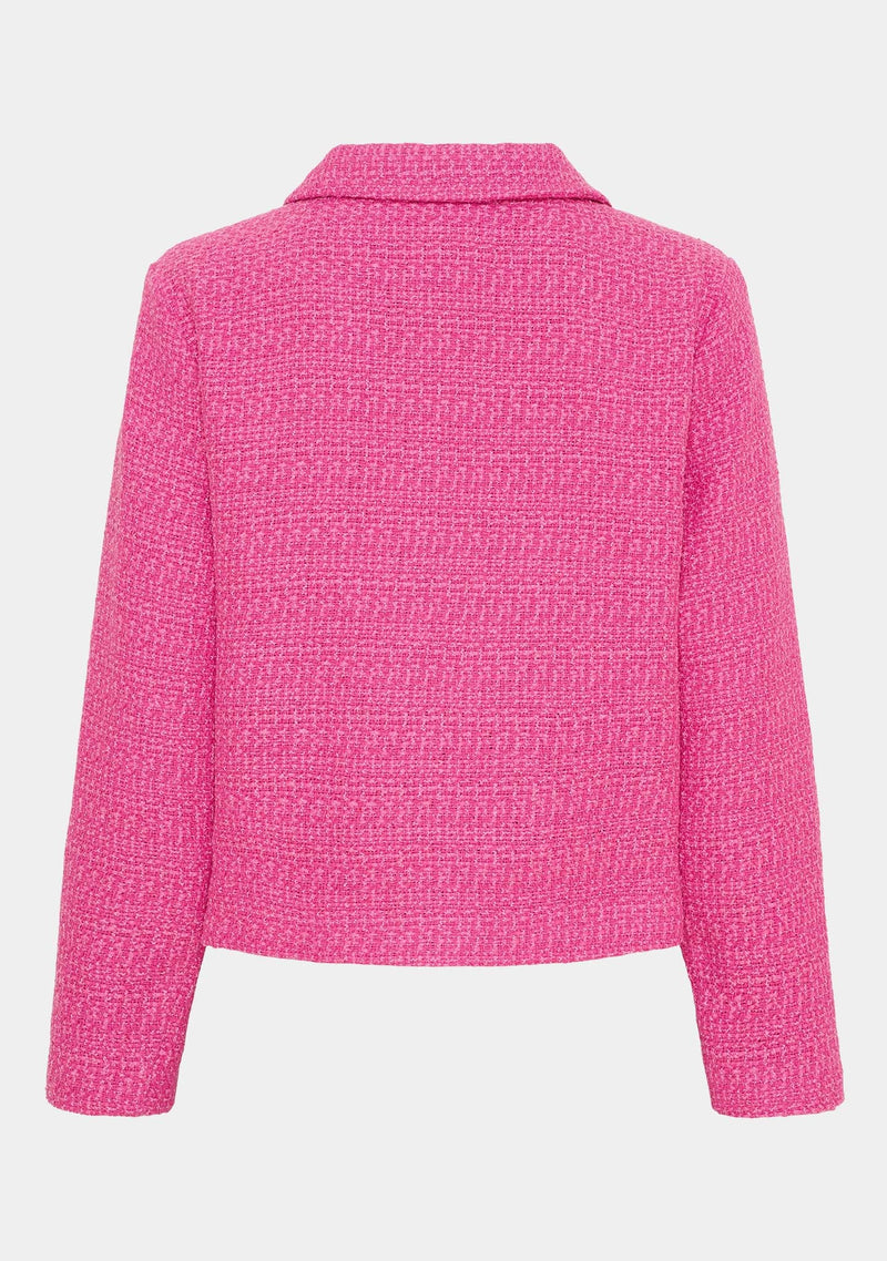 I SAY Chia Blazer i bouclétextur Pink Melange