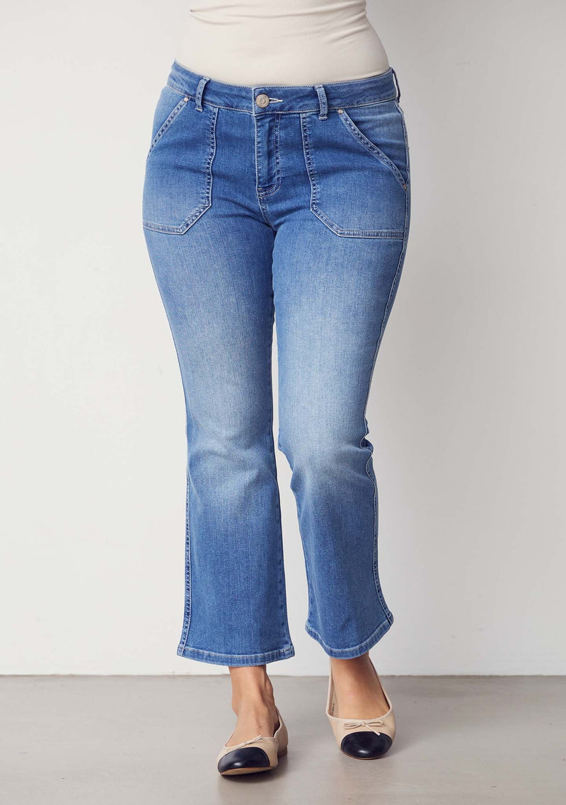 I SAY Como Flare Jeans Como Basic Wash