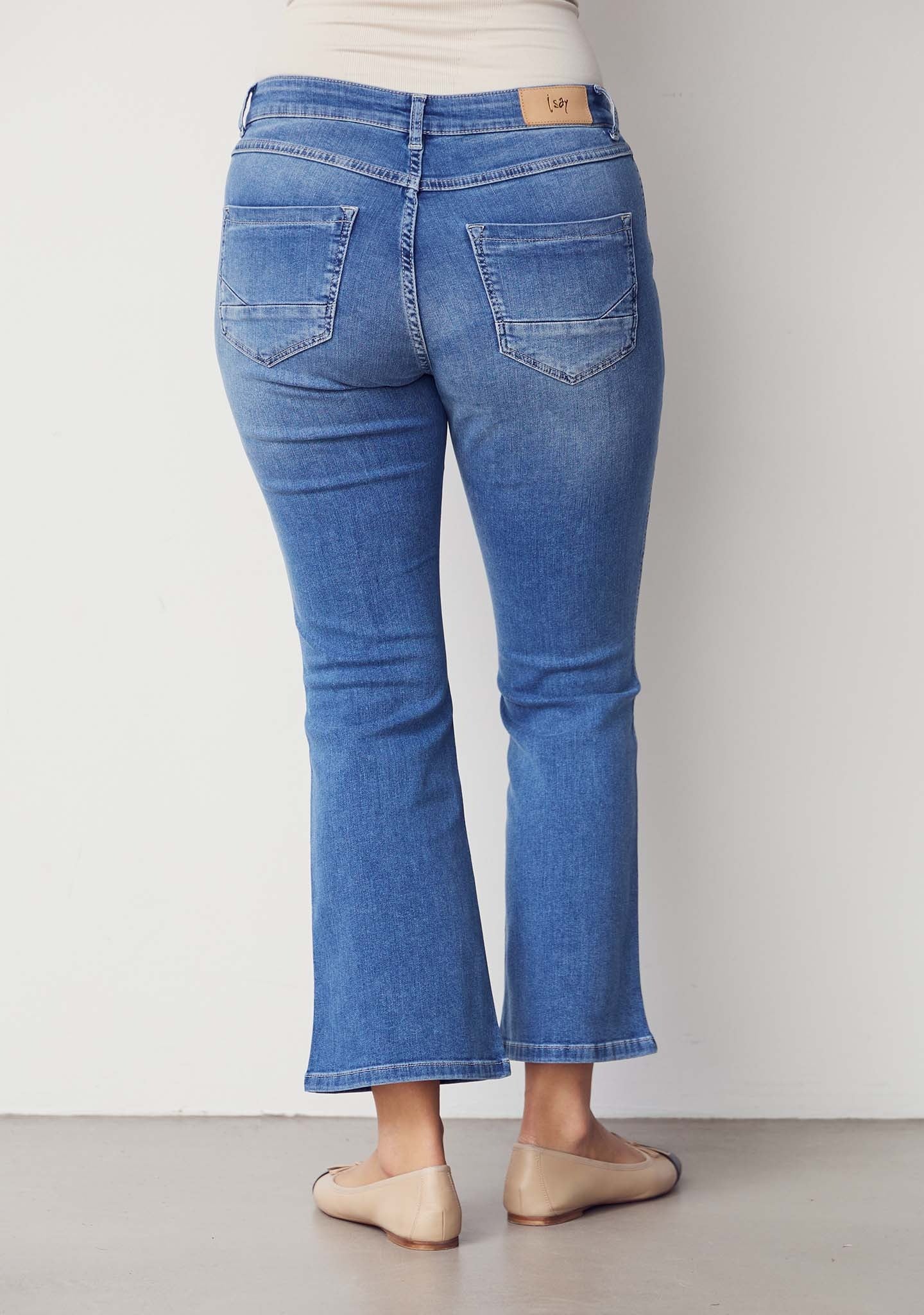 I SAY Como Flare Jeans Como Basic Wash