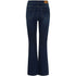 I SAY Como Flare Jeans med knapp Dark denim