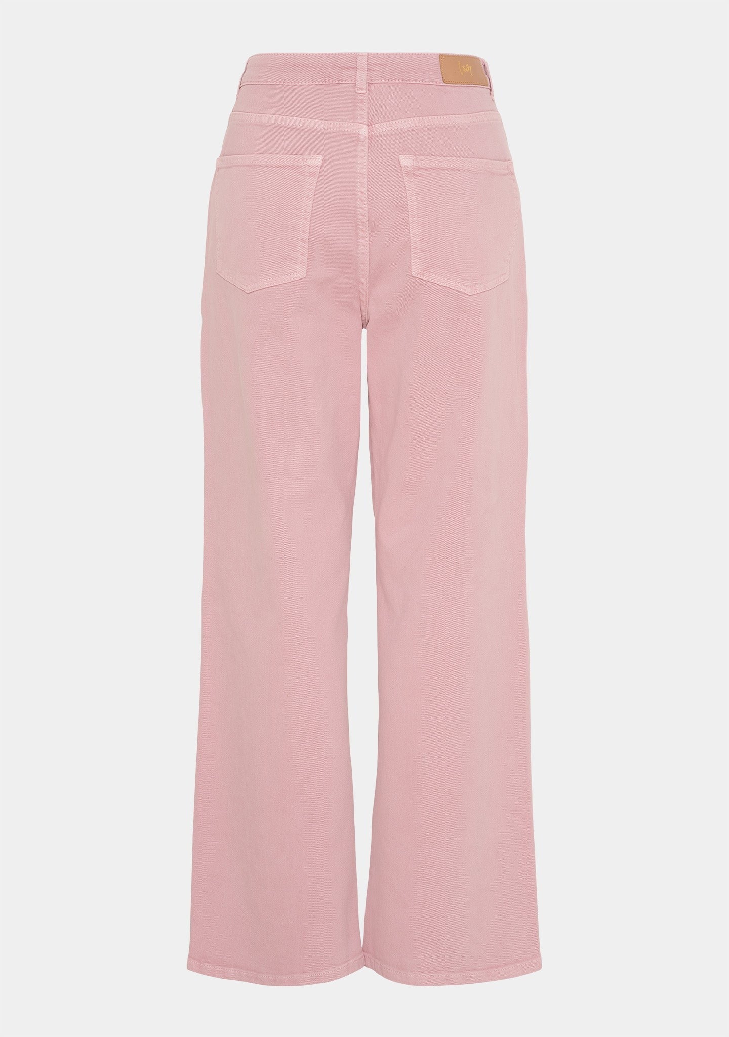 I SAY Como Twill Klassiska Byxor med Raka, Vida Ben Washed Rose