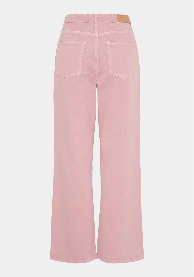 I SAY Como Twill Klassiska Byxor med Raka, Vida Ben Washed Rose