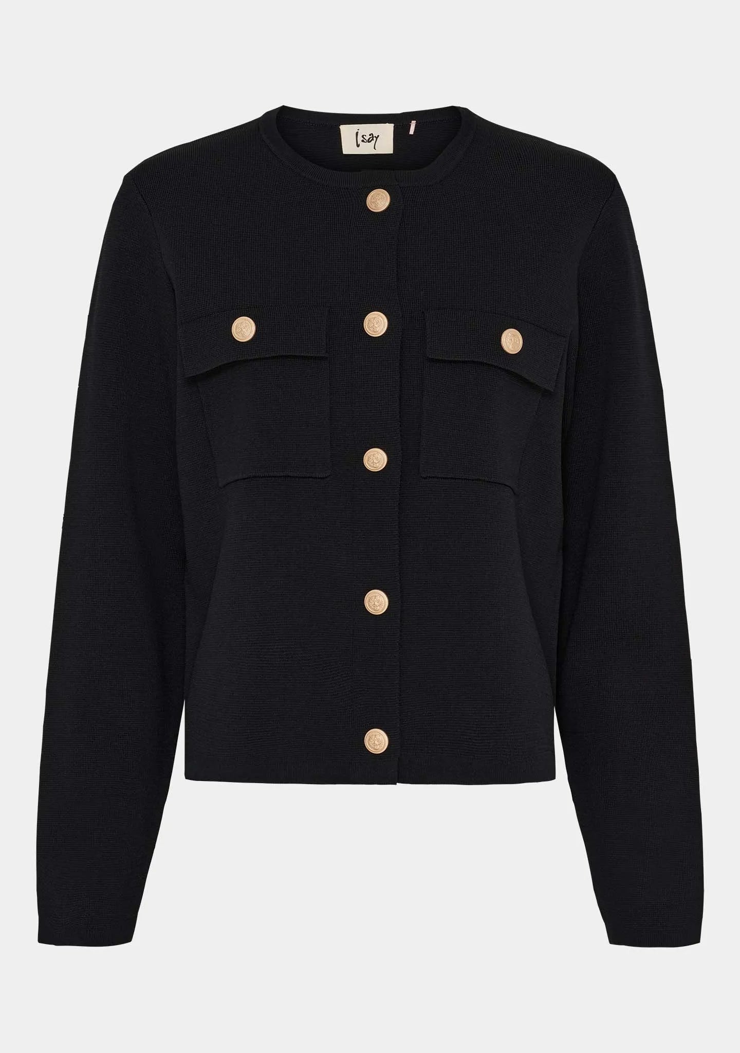 I SAY Jena Pocket Cardigan Svart