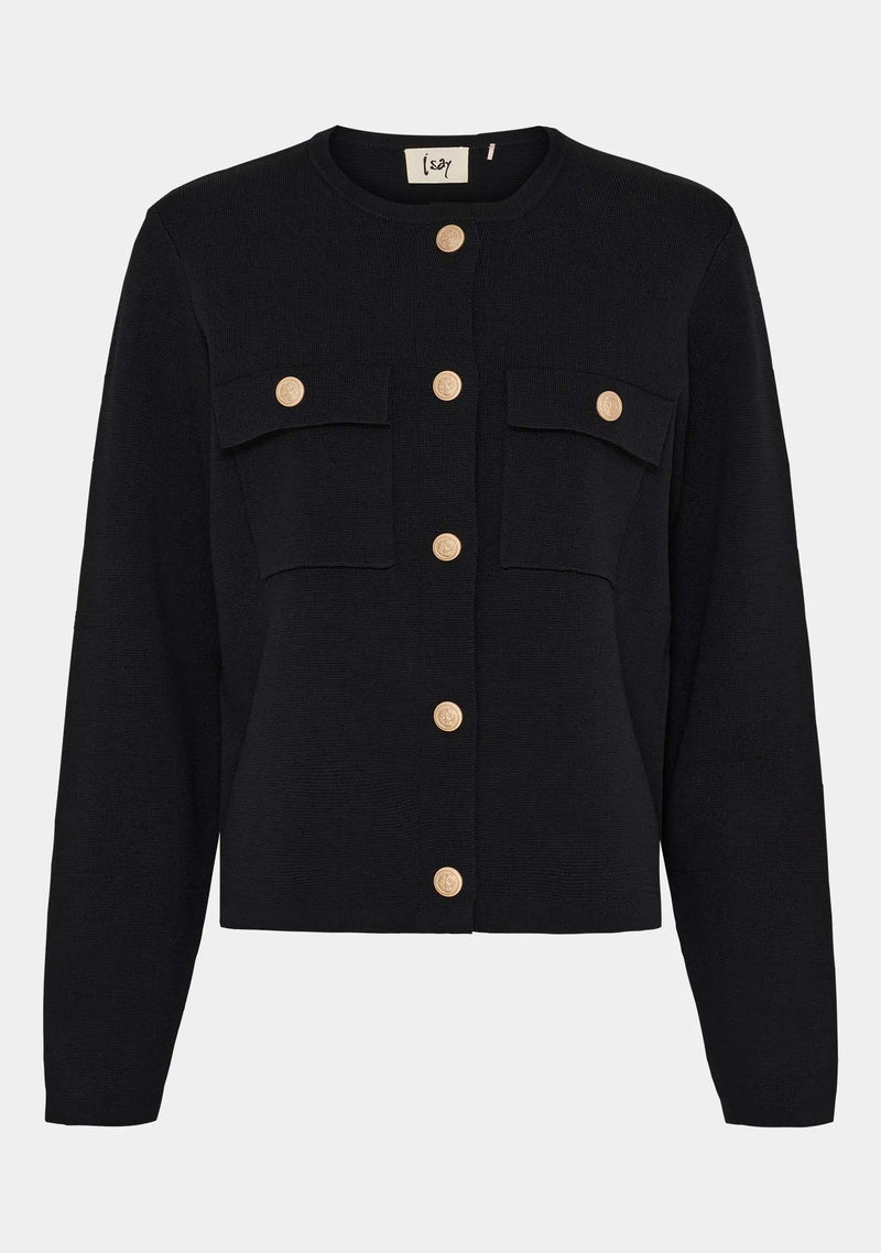I SAY Jena Pocket Cardigan Svart