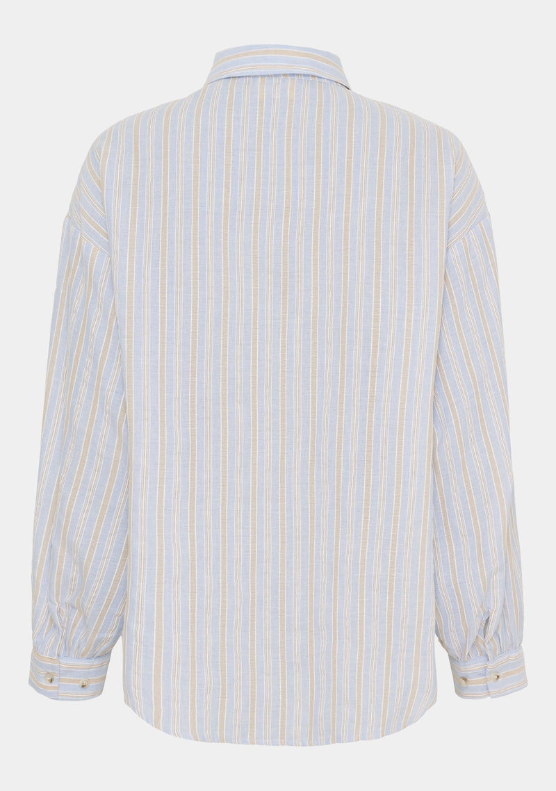 I SAY Liane Skjorta med Randigt Mönster Light Blue Stripe