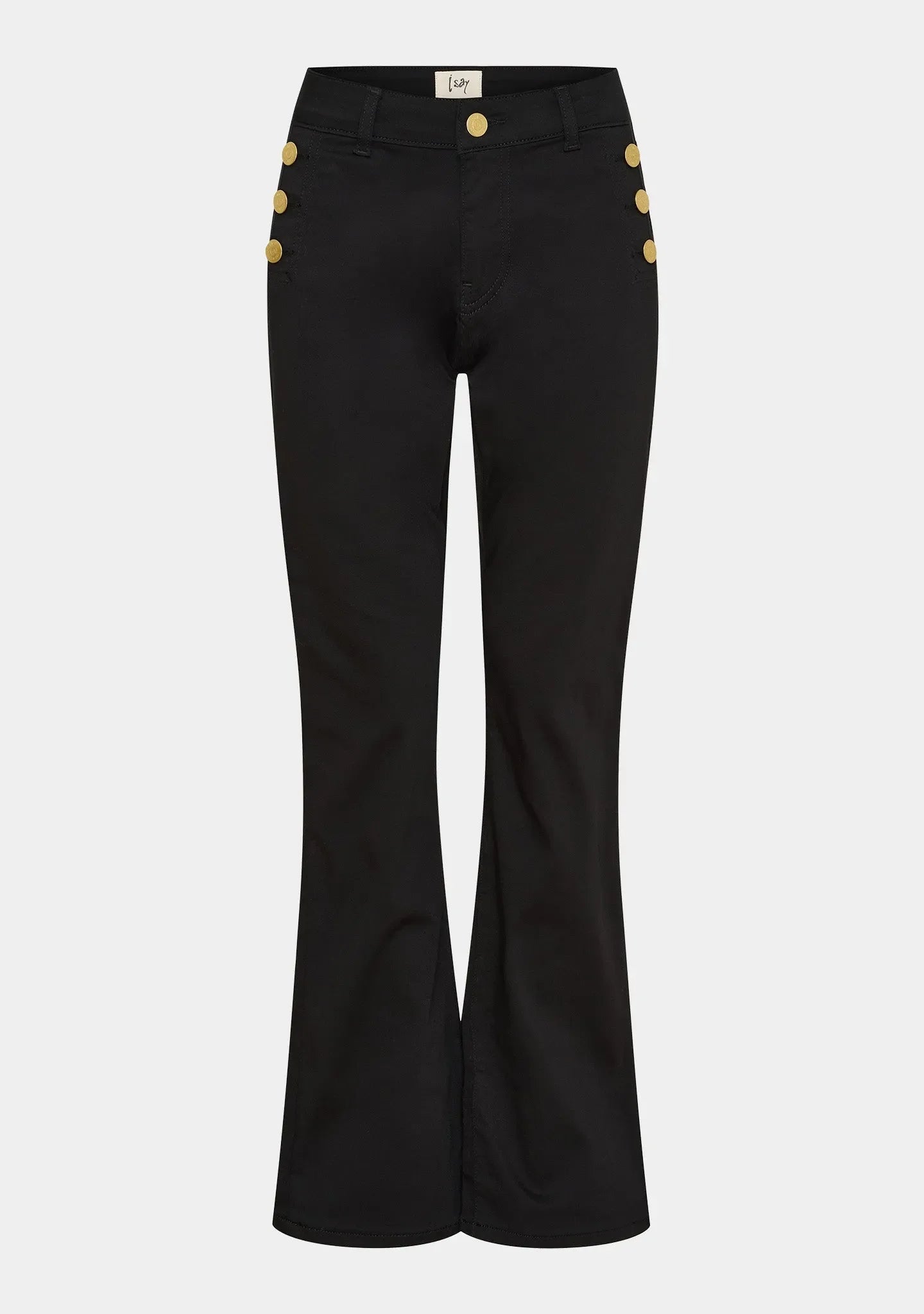 I SAY Lido Långa Jeans Med Knappar Svart