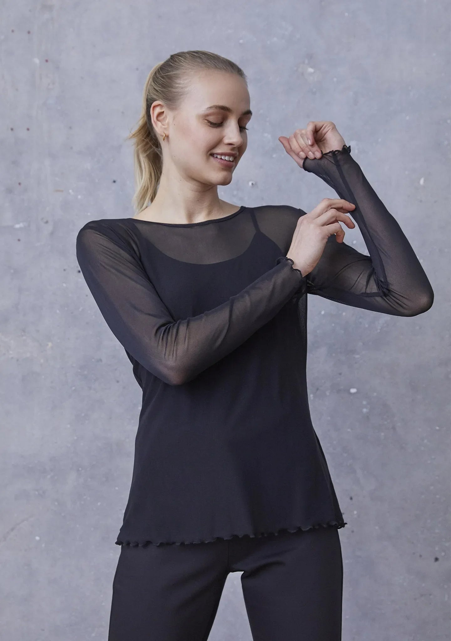I SAY Mesh Topp Fifi Svart