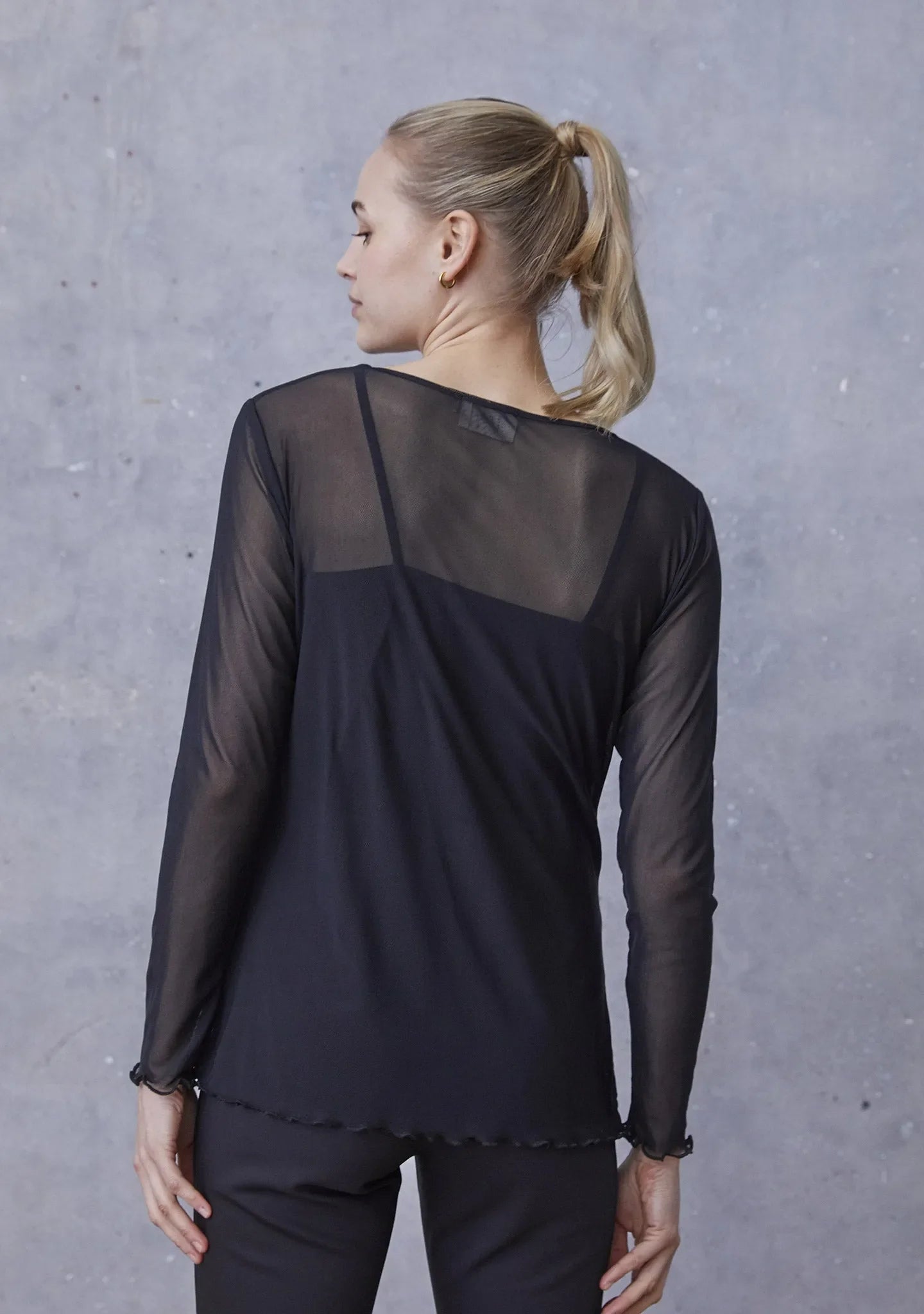 I SAY Mesh Topp Fifi Svart