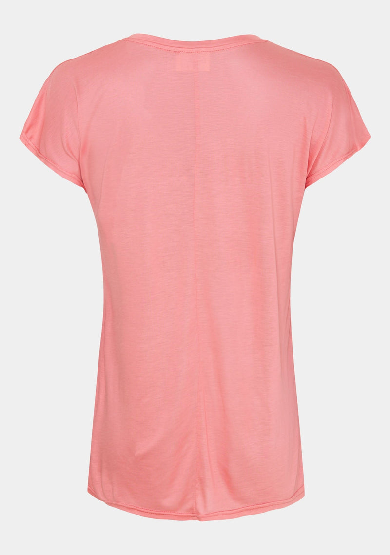 I SAY Nugga V-Neck T-Shirt Rose