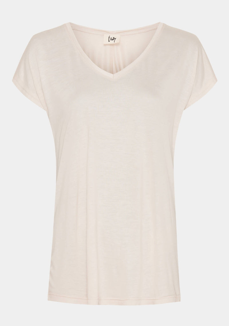 I SAY Nugga V-Neck T-Shirt Sand