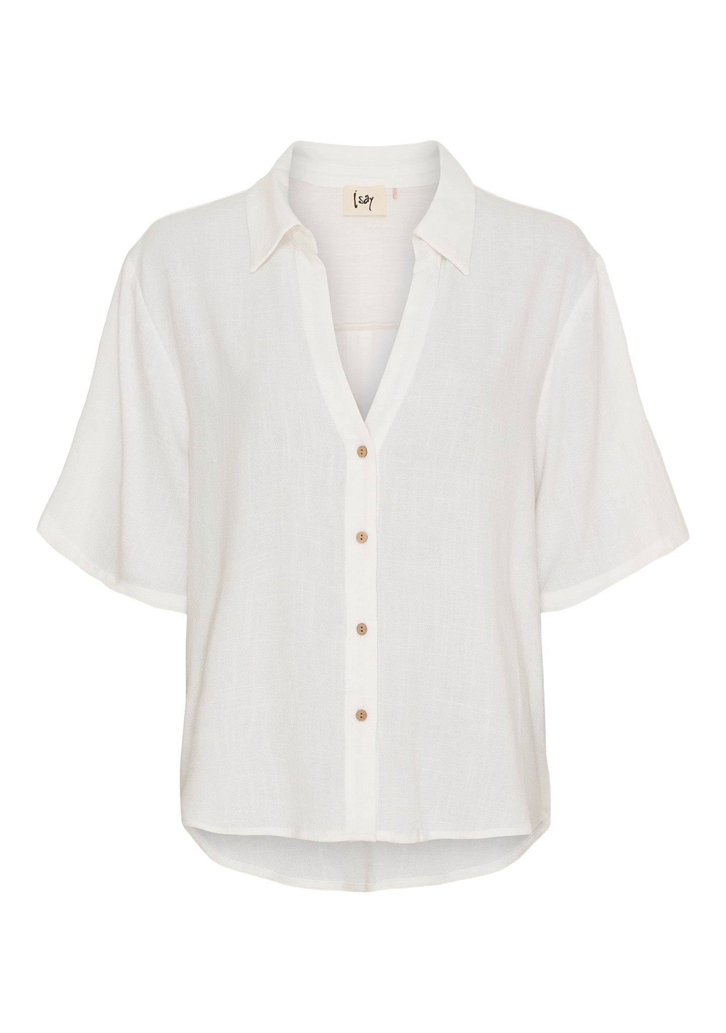 I SAY Pearl s/s Kortärmad Skjorta Vit