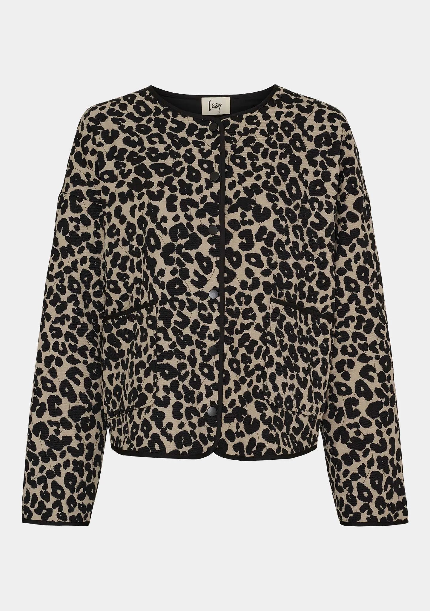 I SAY Quiltad Jacka Johanna Svart Animal