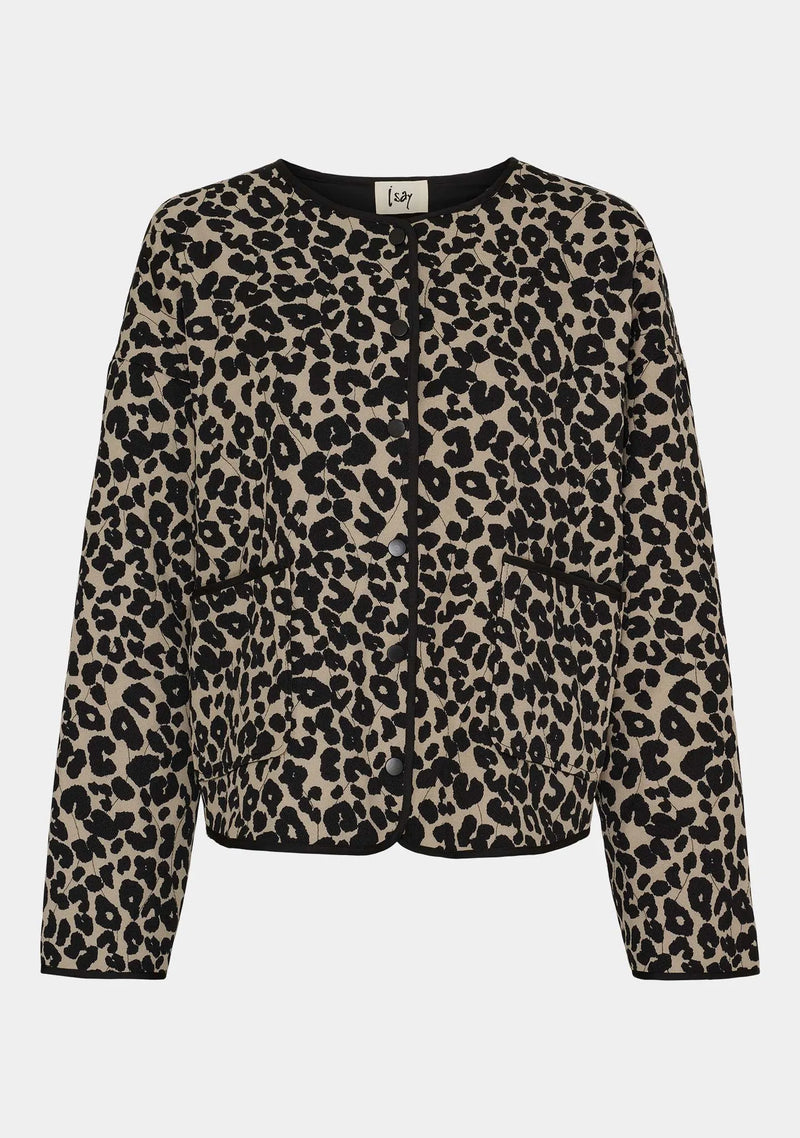 I SAY Quiltad Jacka Johanna Svart Animal