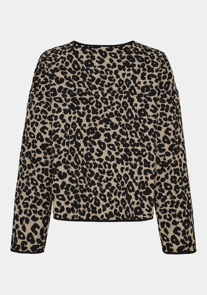 I SAY Quiltad Jacka Johanna Svart Animal