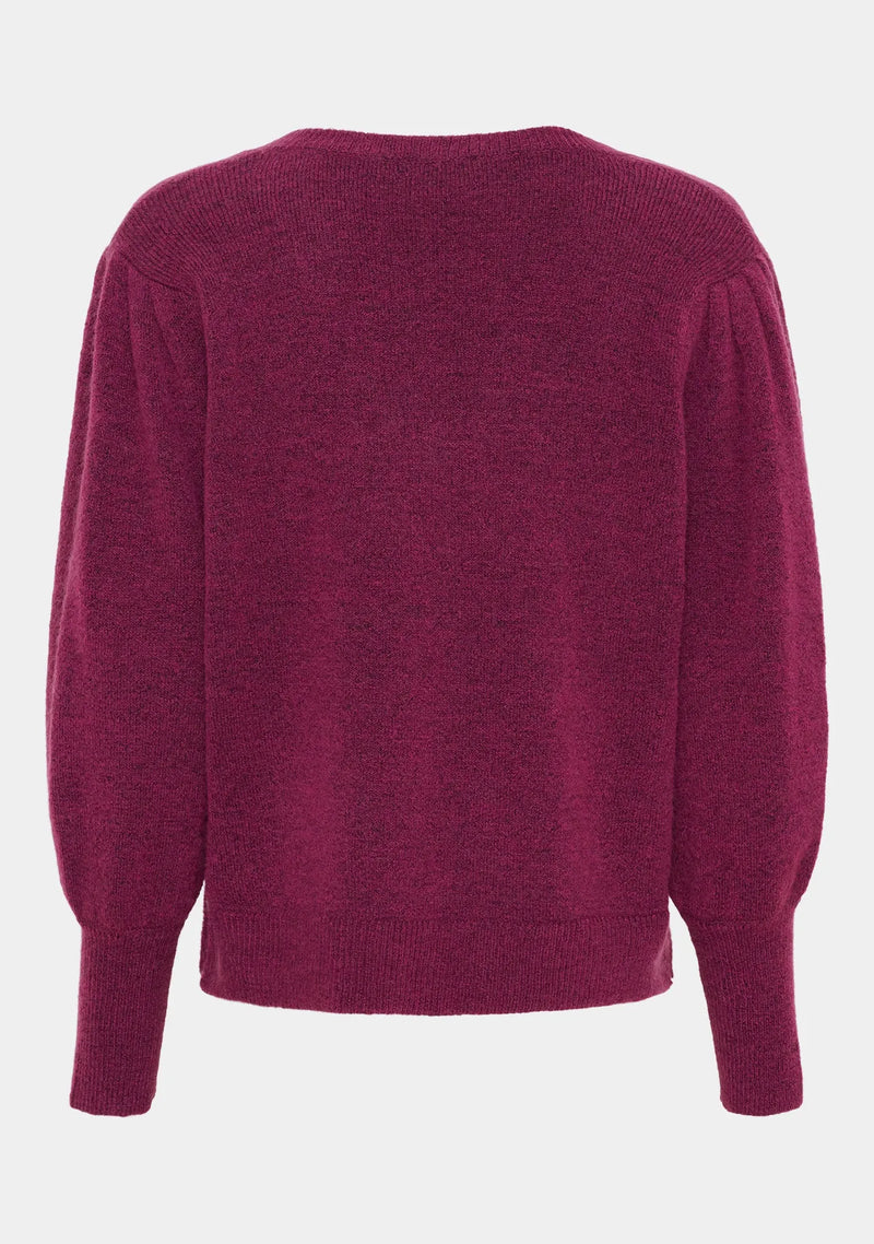 I SAY V-ringad Tröja Cerise